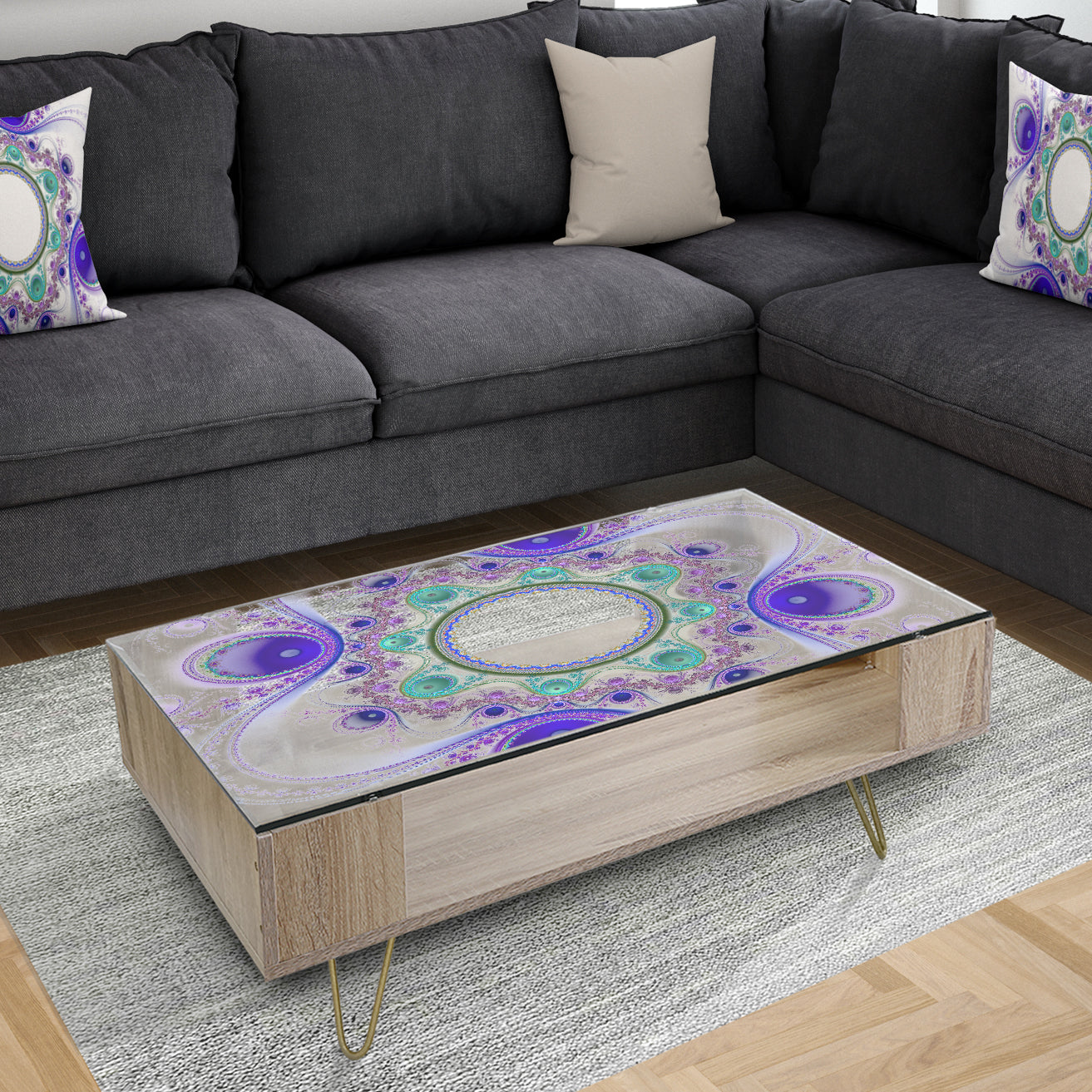 Circles & Curves II - Modern Coffee Table