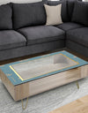 Blue and Gold - Modern Coffee Table