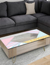 Marbled Pink Marble 2 - Modern Coffee Table