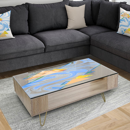 Triangular Spacy Spheres 8 - Modern Coffee Table