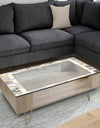 Gold and Grey Marble - Modern Coffee Table
