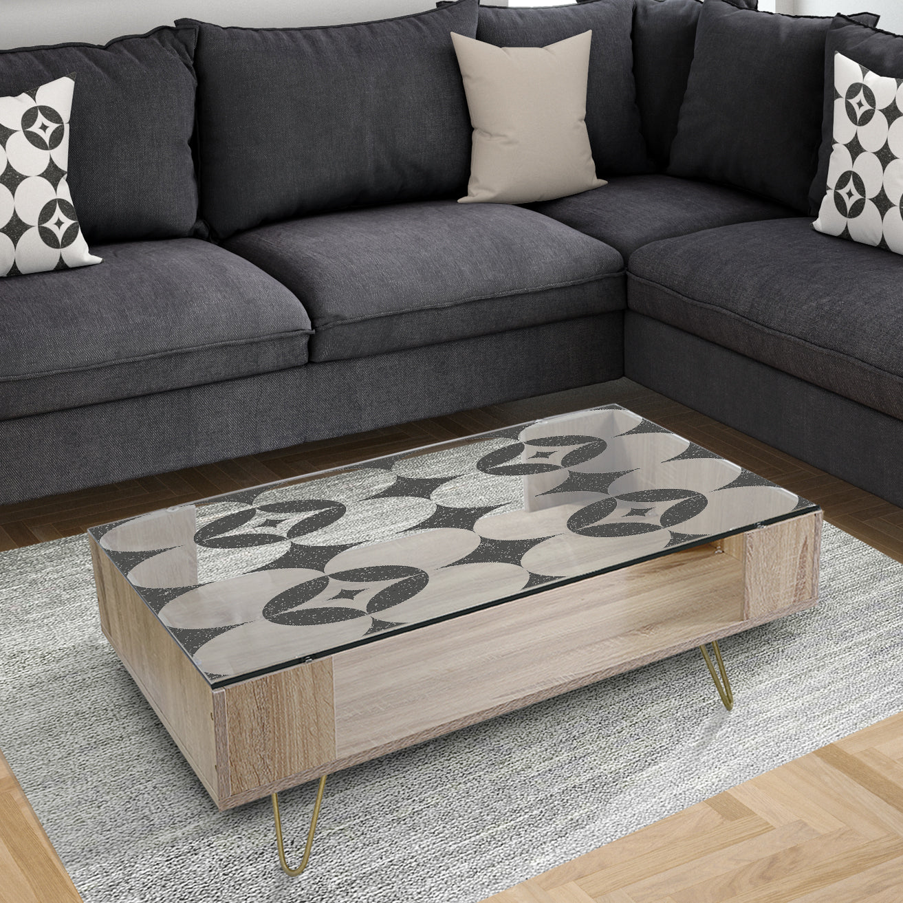Copper Spruce 2 - Modern Coffee Table
