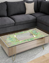 Efflorescent Gold Green 5 - Traditional Coffee Table