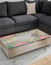 Efflorescent Gold Pink 4 - Modern Coffee Table