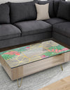 Efflorescent Gold Pink 13 - Traditional Coffee Table