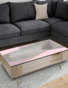 Gray Lavendar Triangles - Glam Coffee Table