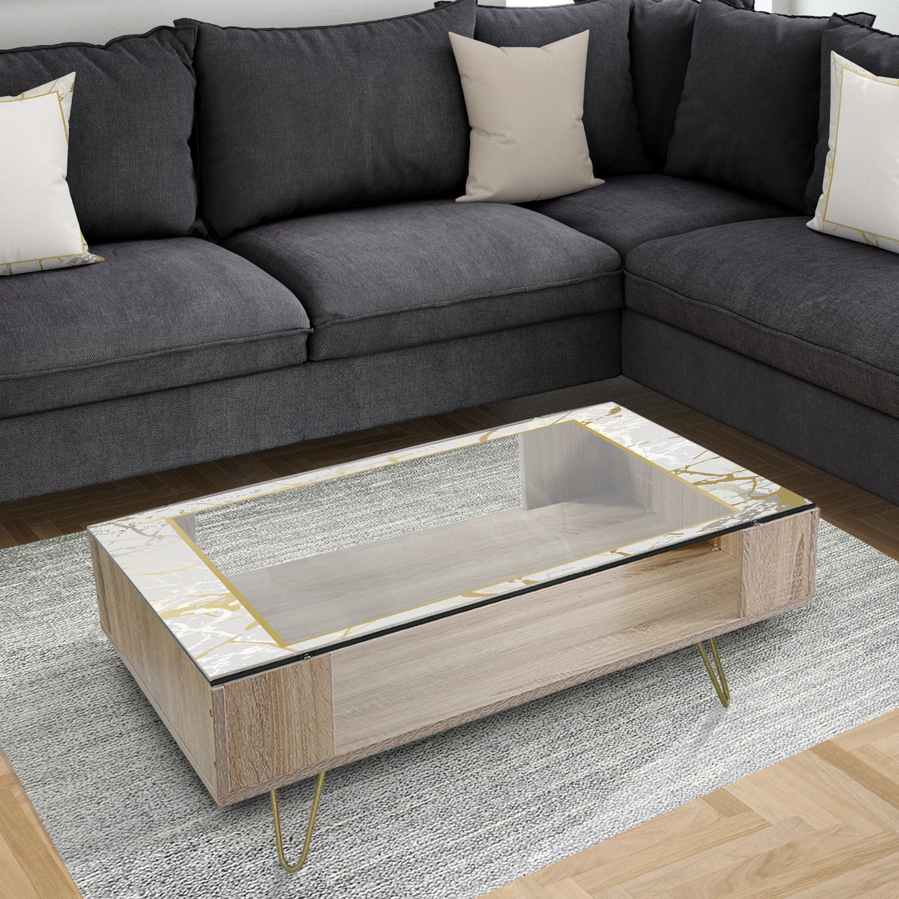 Marbled Marvelous 3 - Glam Coffee Table
