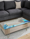 Marbled Blue 3 - Glam Coffee Table