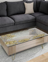 Gold Botanical Blooming 6 - Traditional Coffee Table