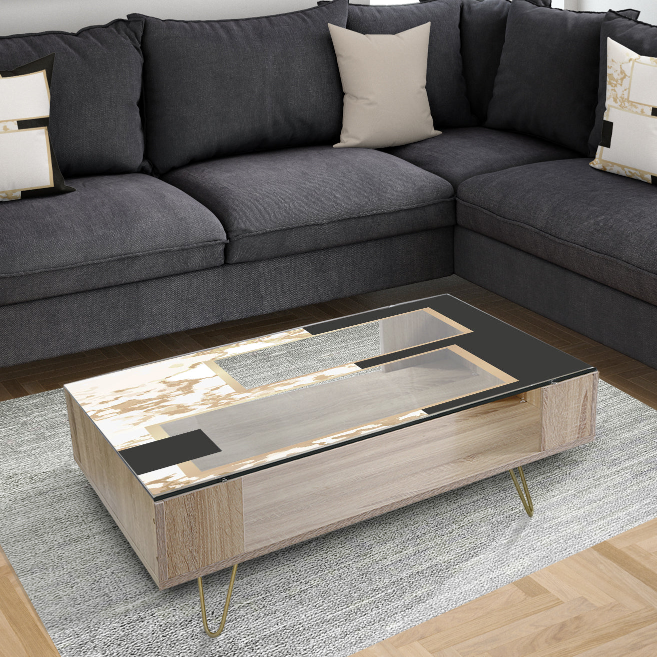 Marbled Marvelous 4 - Glam Coffee Table