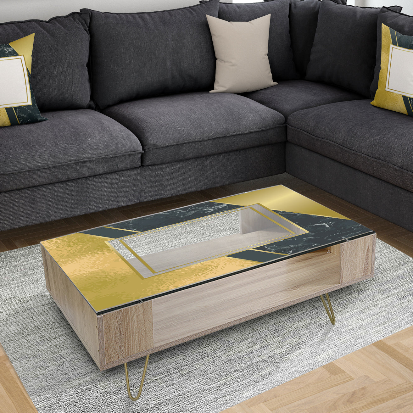 Marbled Marvelous 6 - Glam Coffee Table