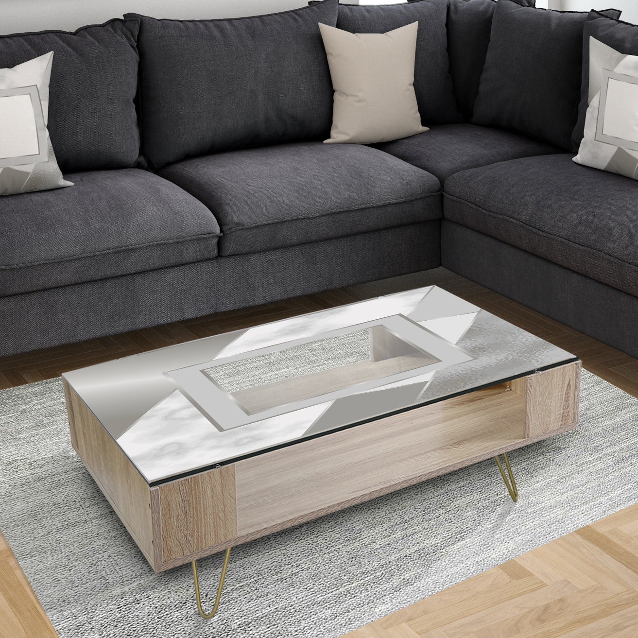 Marbled Marvelous 8 - Glam Coffee Table