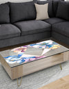 Efflorescent Gold Blue 1 - Traditional Coffee Table