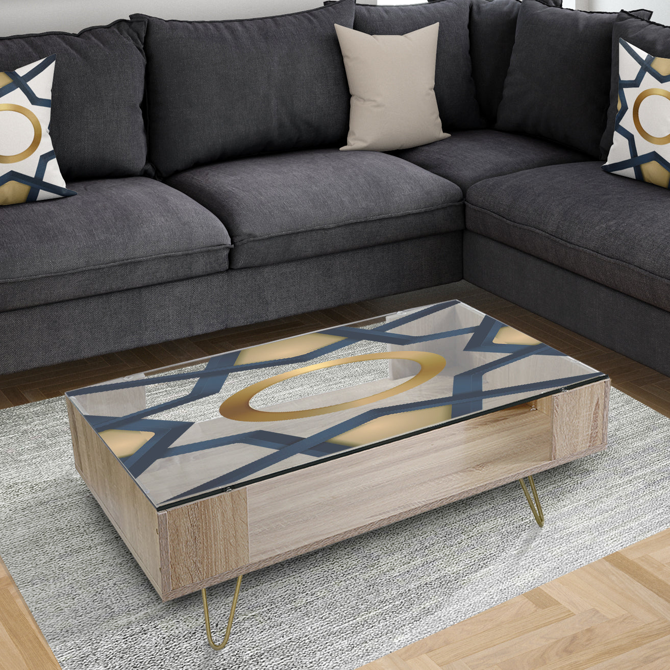 Capital Gold Sleek 18 - Glam Coffee Table