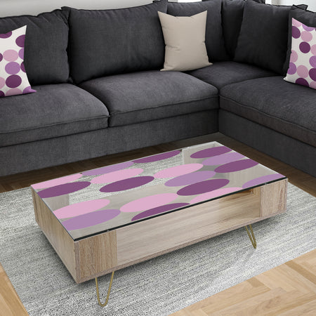 Circular Rhythm 6 - Mid-Century Modern Coffee Table