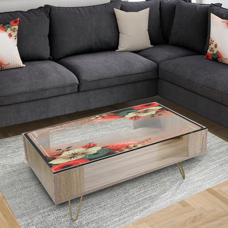 Floral Poloroid - Traditional Coffee Table