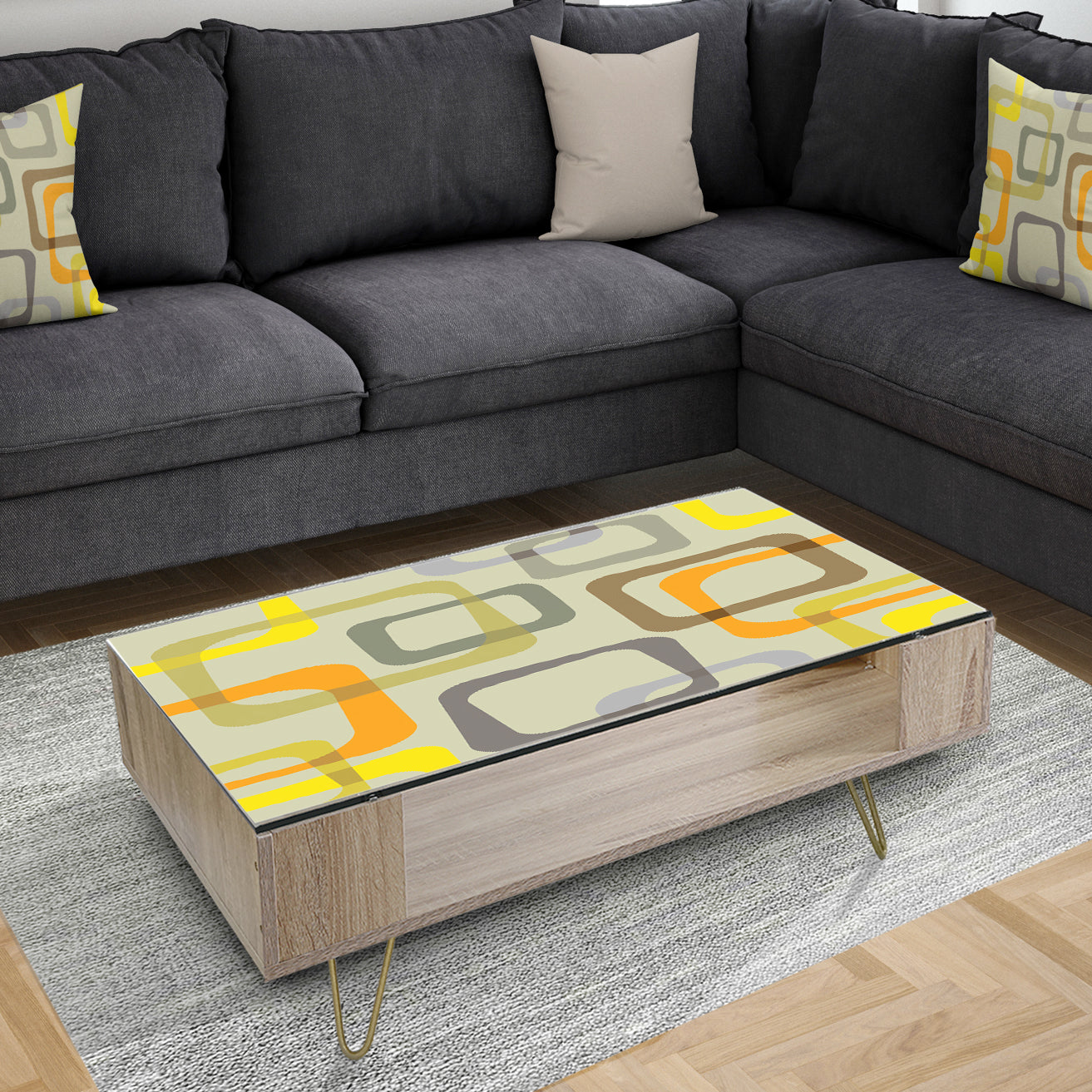 Retro Square Design VII - Glam Coffee Table