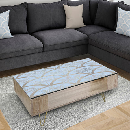 Japanese style Half - Glam Coffee Table