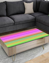 Horizontal Retro Geometrical Pattern II - Glam Coffee Table