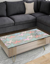 Retro Abstract Flower Design III - Glam Coffee Table