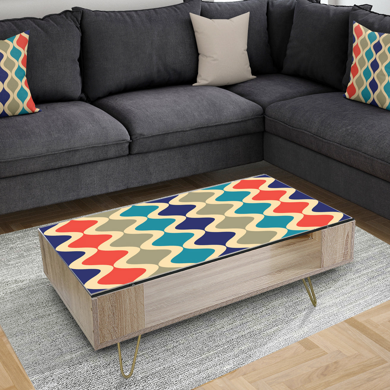Retro Ornamental Design VI - Glam Coffee Table
