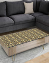 Golden Luxury Metallic Geometrics XIV - Glam Coffee Table