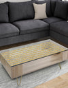 Golden Horizontal Lines - Glam Coffee Table