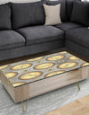 Gold and browne pattern with gradient vintage circles - Glam Coffee Table