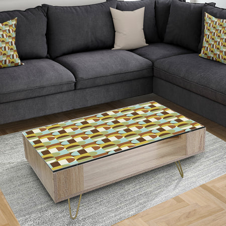 Retro Polka Dots I - Vintage Coffee Table