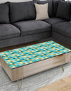 Gold and Blue Dynamics V - Glam Coffee Table