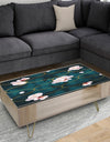 Retro Pink Flower Pattern II - Traditional Coffee Table