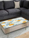 Retro Hexagon Pattern IX - Glam Coffee Table