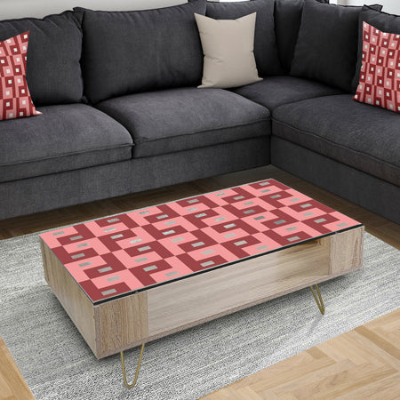 Retro Abstract Pattern Design IV - Modern Coffee Table