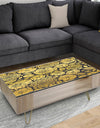 Golden Floral II - Glam Coffee Table