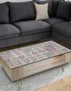 Retro Abstract Floral Design XI - Traditional Coffee Table