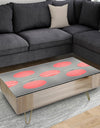 Modern Circle and Line Geometric Pattern - Glam Coffee Table