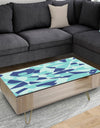 Retro Geometric Grid II - Vintage Coffee Table