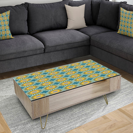 Retro Circular Pattern I - Traditional Coffee Table