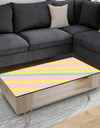 Memphis Retro Neon Pattern - Glam Coffee Table