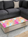 Retro Floral Pattern III - Glam Coffee Table