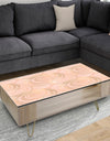 Rose Gold Abstract Geometry Luxury - Glam Coffee Table