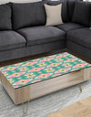 retro pattern with flowers and leaves - Glam Coffee Table