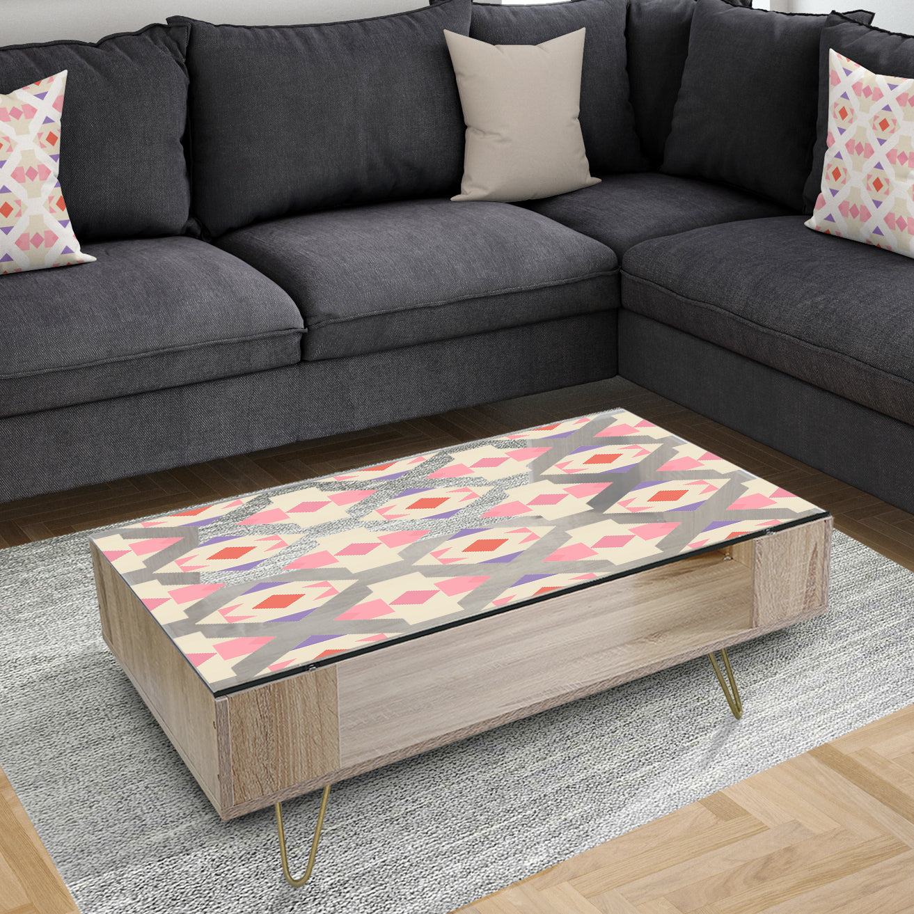 Triangular Retro Design VII - Glam Coffee Table