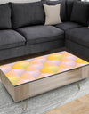 Golden Geometrical Diamond Pattern IV - Glam Coffee Table