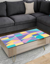 Geometrical Pastel Abstract I - Glam Coffee Table