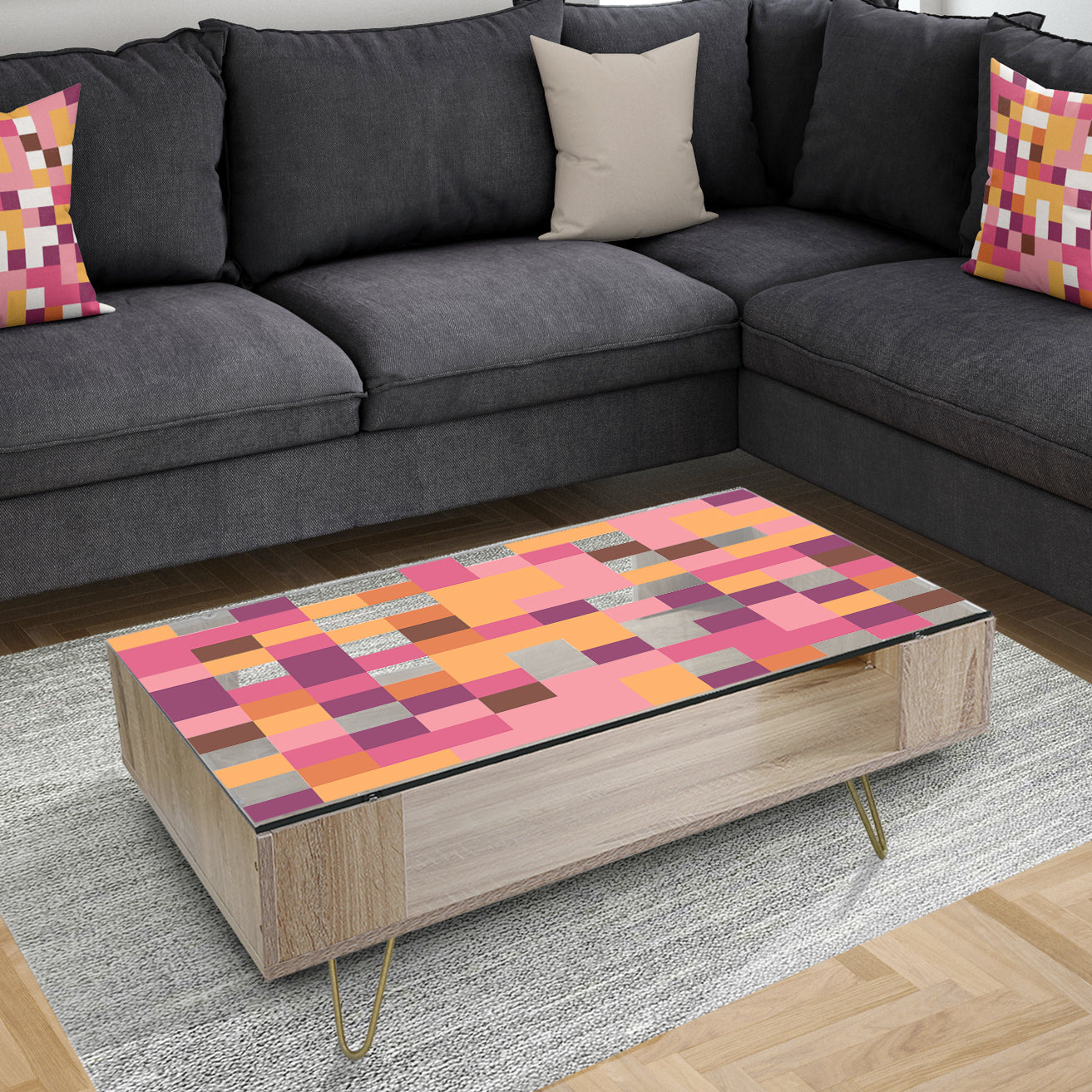 Retro Geometric Design VII - Glam Coffee Table