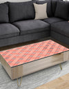 Retro Checkered Pattern I - Glam Coffee Table