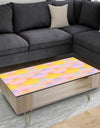 Golden Geometrical Diamond Pattern II - Glam Coffee Table