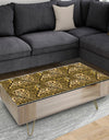 Gold and Black Swirl I - Glam Coffee Table