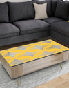 Abstract Retro Geometric Pattern IV - Glam Coffee Table